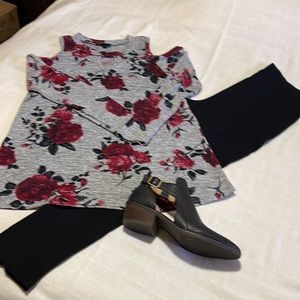 BCX cold shoulder top.